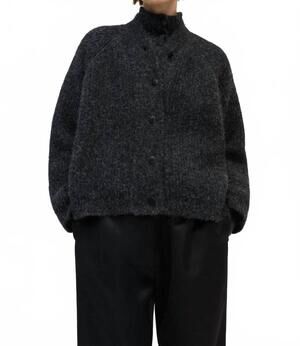 NEW CORDERA baby alpaca cardigan in anthracite